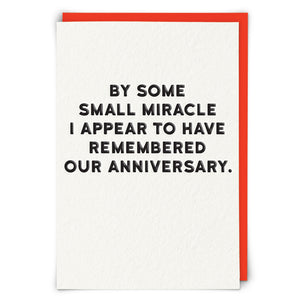 By Some Small Miracle Anniversary