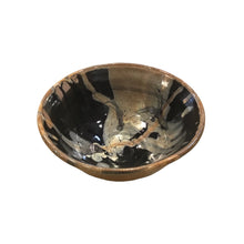 Medium Bowl with Gold and Black Accents