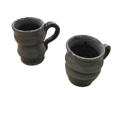 Gray Mugs with Handle