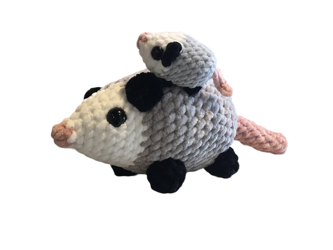 Mama and Baby Opossum