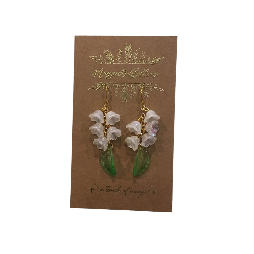 Glass Bellflower Earrings