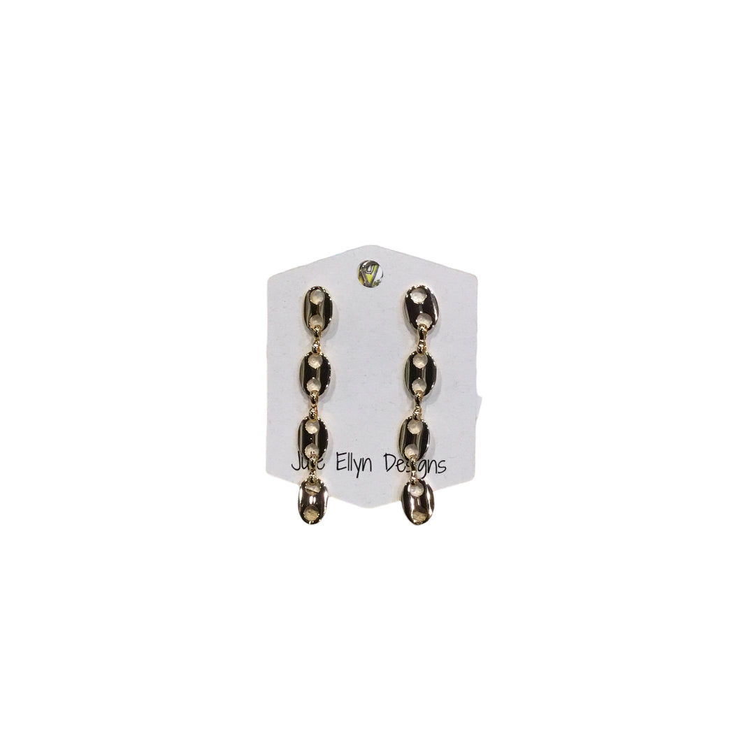 Gold Link Earrings