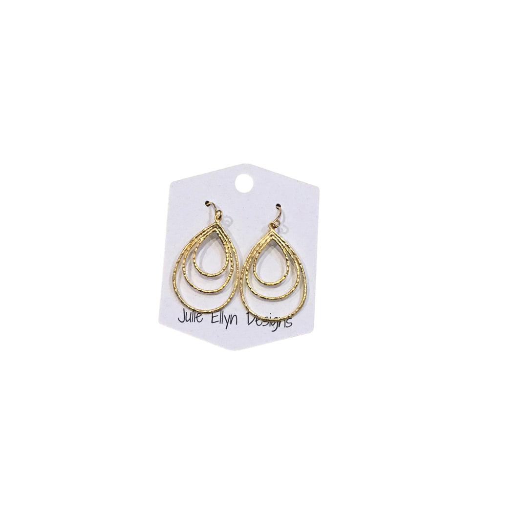Medium Gold Teardrop Earrings