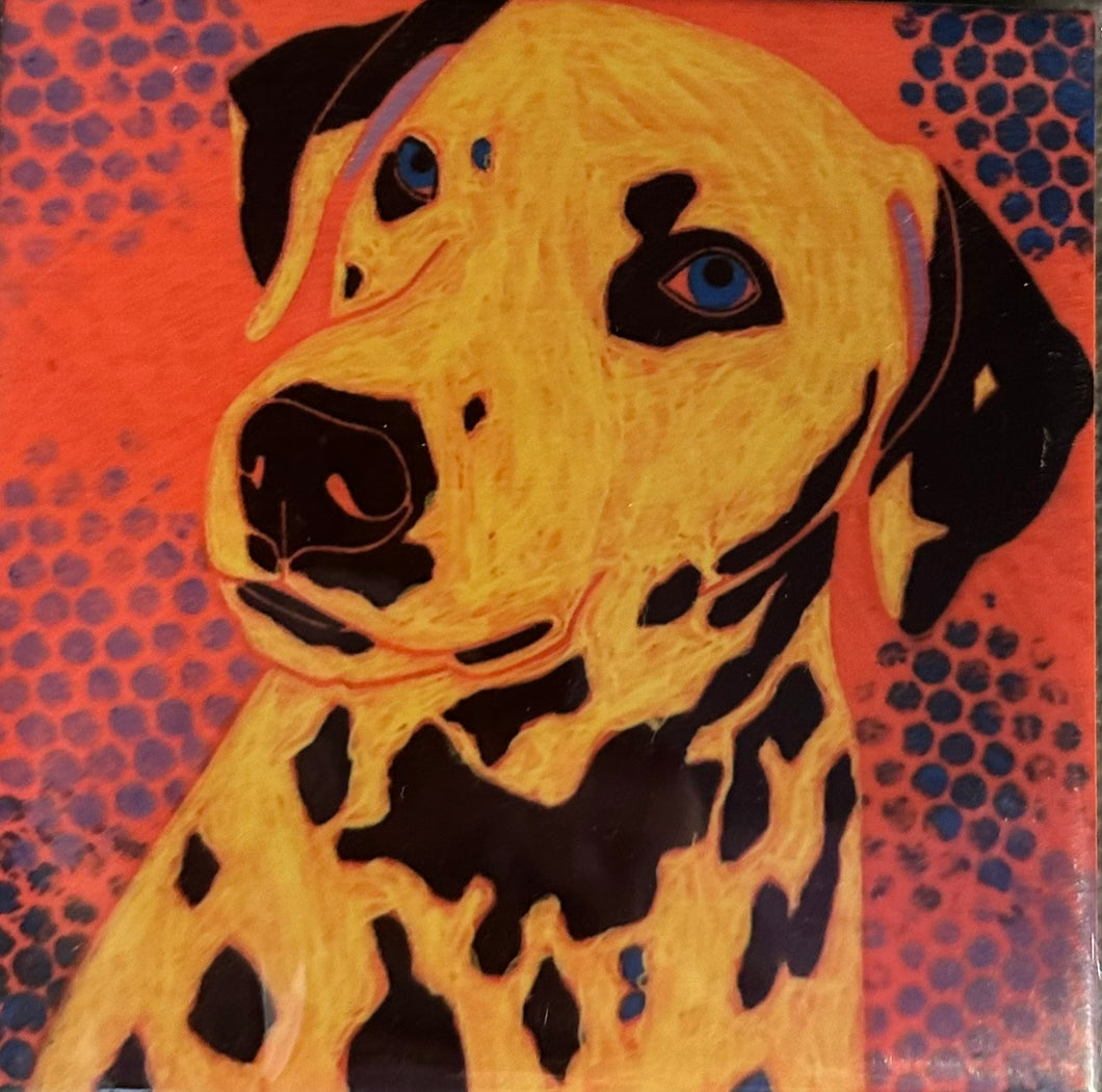 Dalmatian Facing Forward Coaster