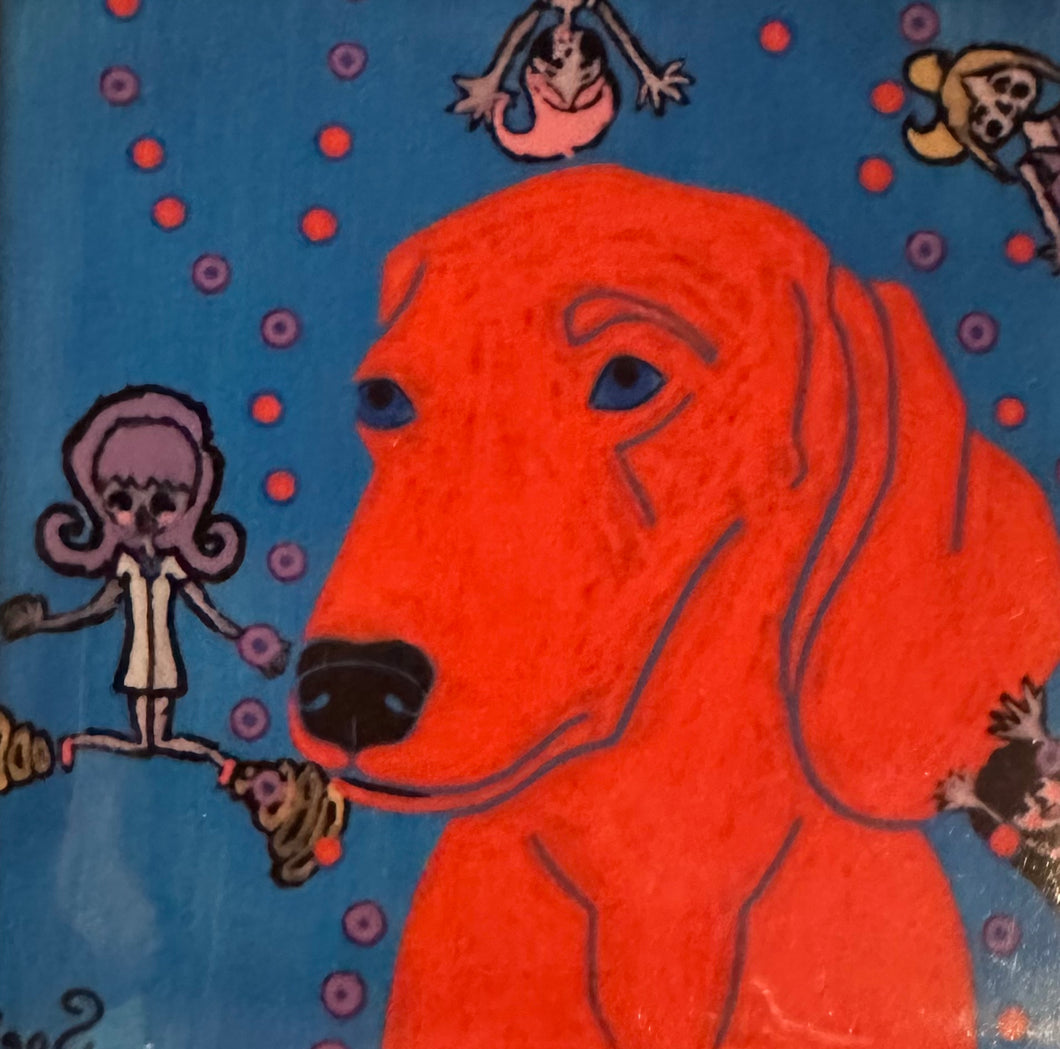 Dachshund with People Coaster