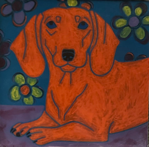 Dachshund Facing Forward Coaster