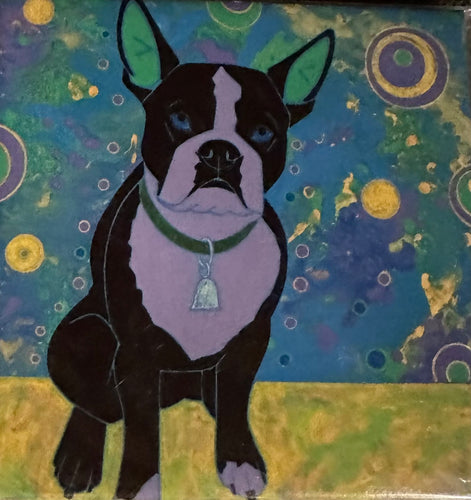Boston Terrier Sitting Coaster
