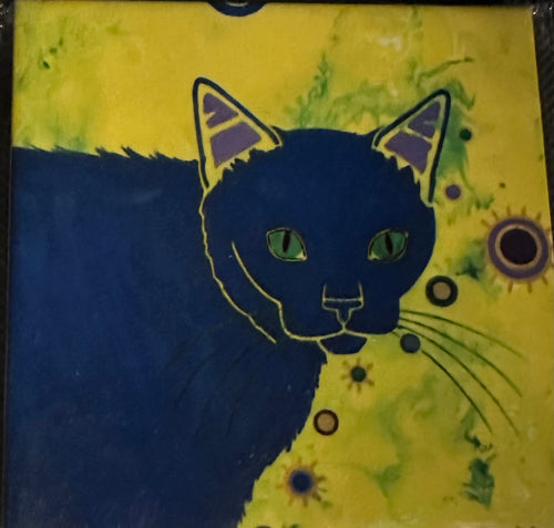 Blue Cat Coaster