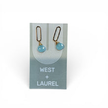 Paperclip Gem Earrings
