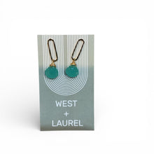 Paperclip Gem Earrings