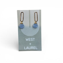 Paperclip Gem Earrings