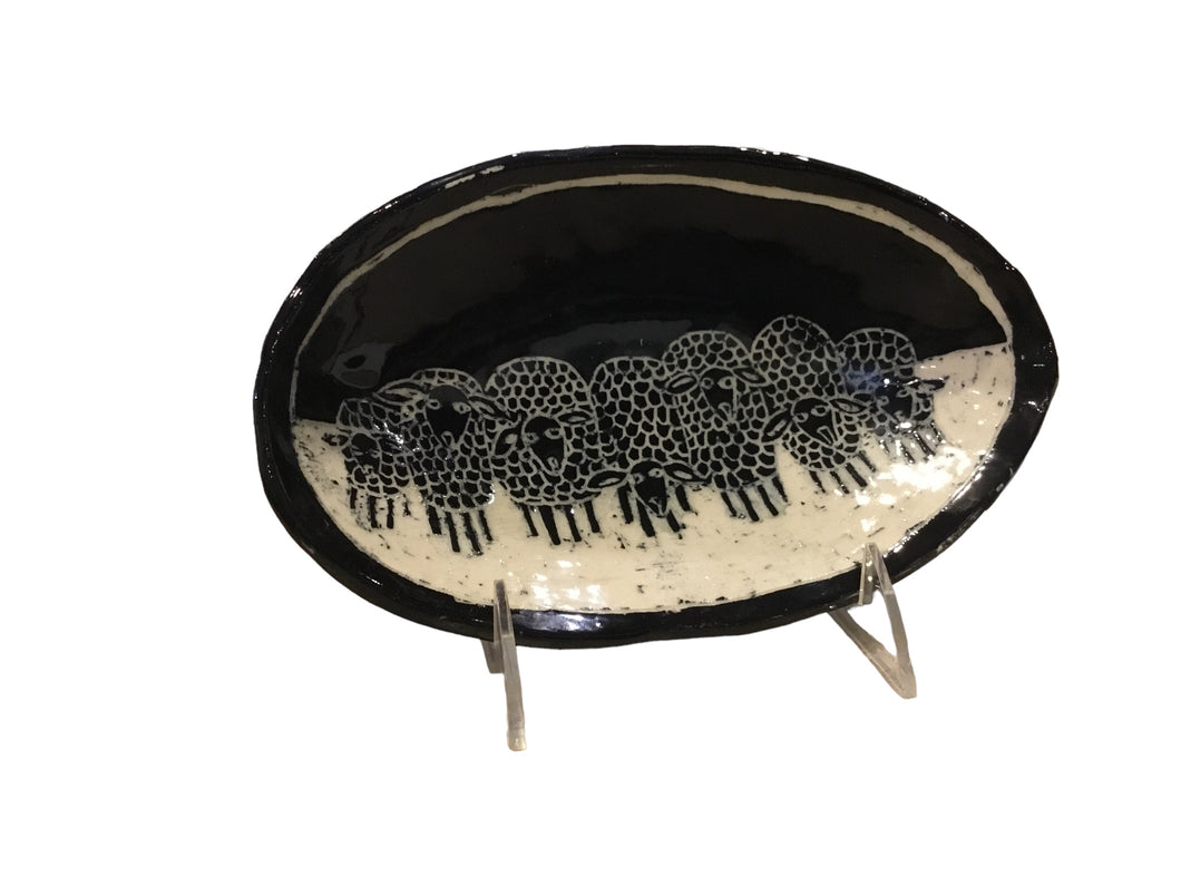 Black & White Sheep Bowl