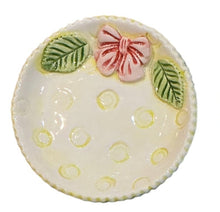 Small Round Plate with Bow - Decorated Back