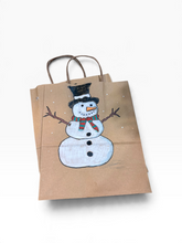 Hand-painted Christmas Gift Bag - Small