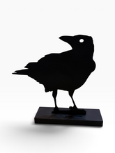 Crow Wooden Cutout Stand