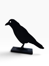 Crow Wooden Cutout Stand