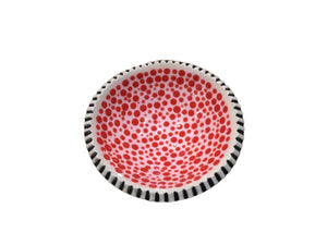 Small Polka Dot Footed Bowls