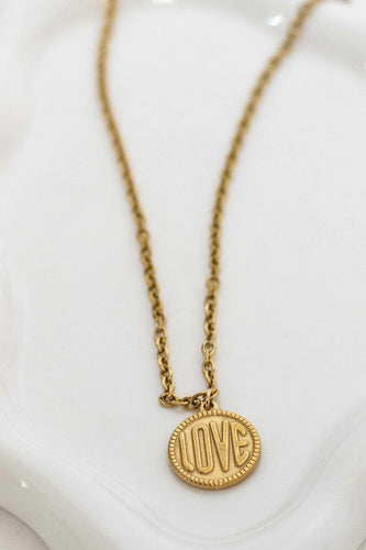 Gold Love Necklace 16