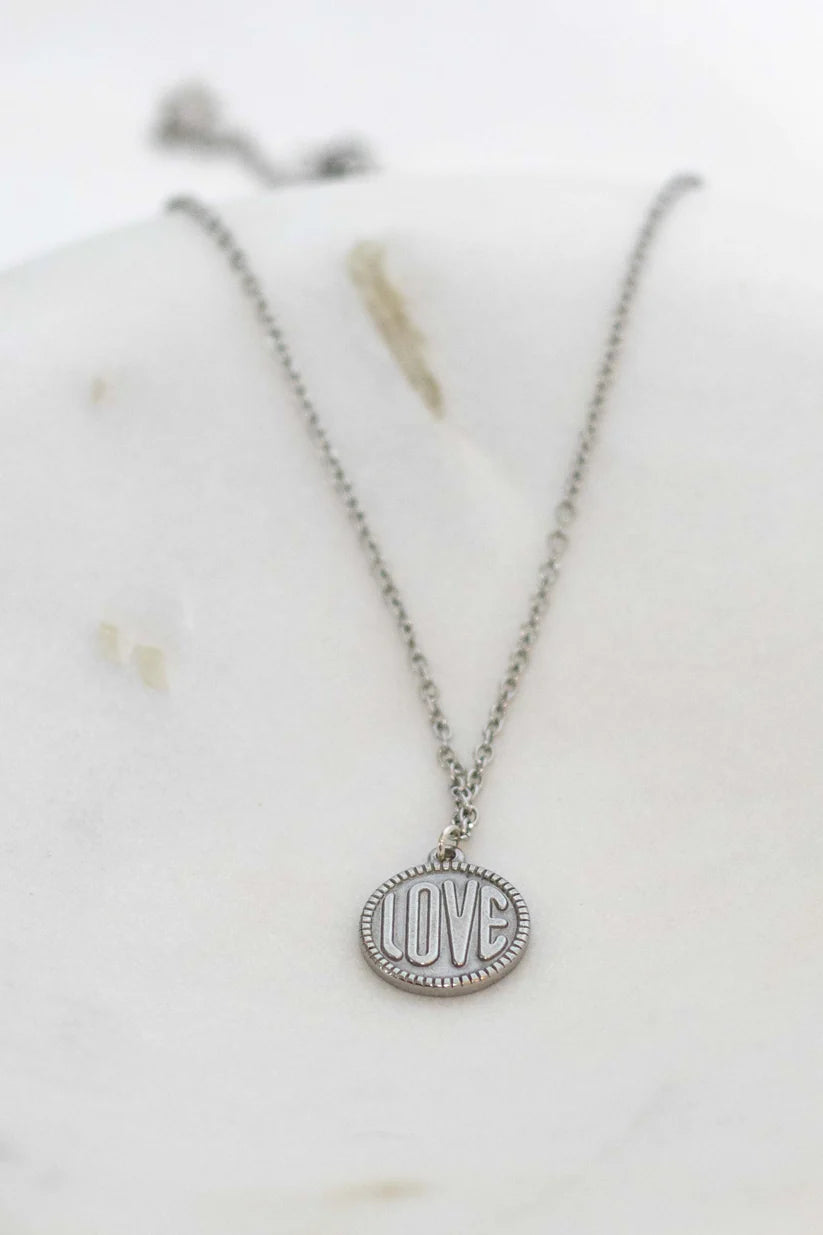 Silver Love Necklace 18