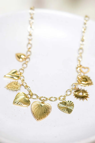 Queen of Hearts Charm Necklace 16