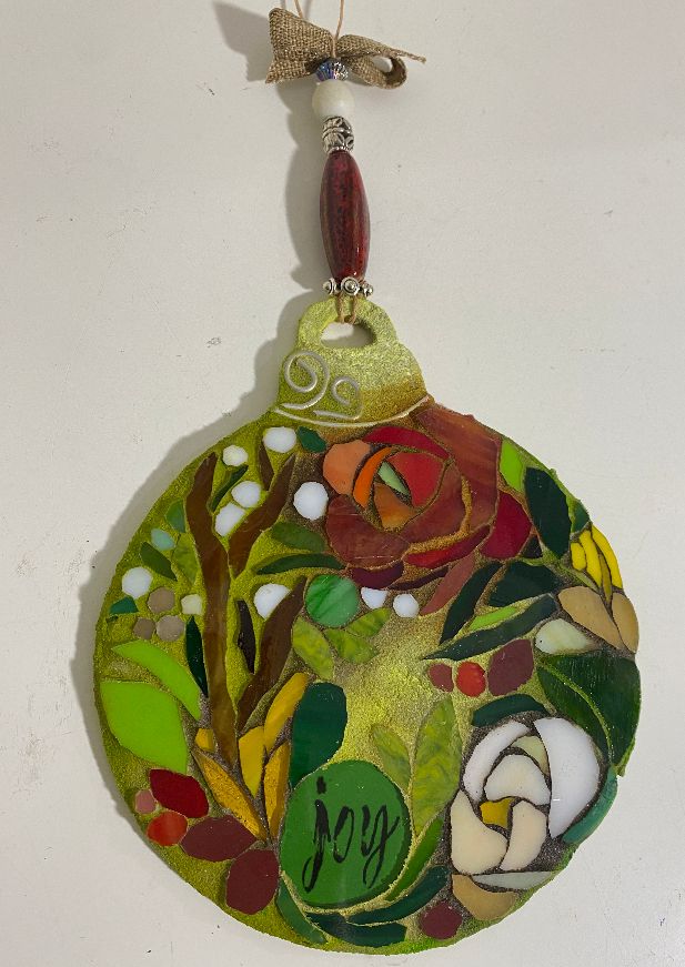 Large Joy Floral Ornament