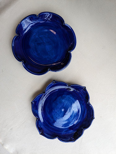 Blue Lotus Dessert Plate