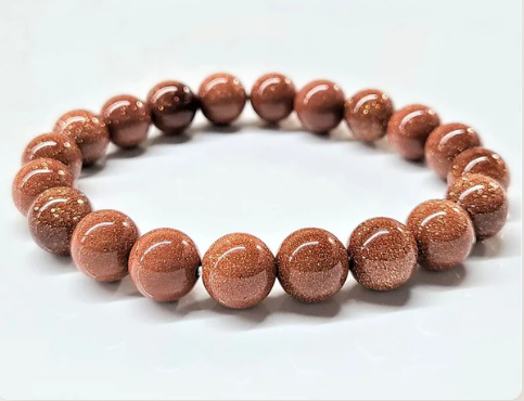 Goldstone Bracelet--8 mm