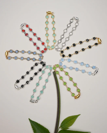 Nataly Crystal Chain Bracelet