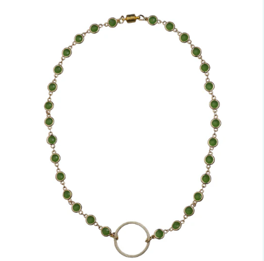 Nataly Green on Gold Choker