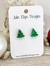 Sparkle Tree Stud Earrings