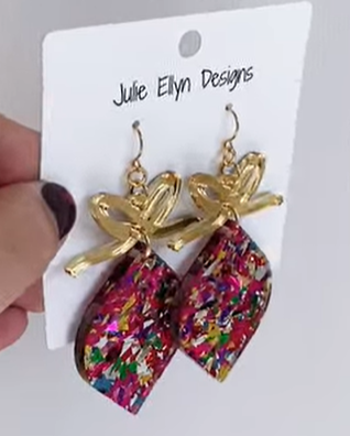 Bright Bow Ornament Earrings