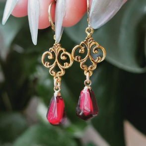 Pomegranate Earrings