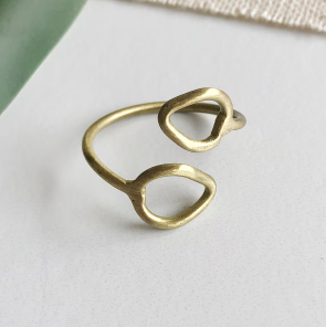 Layered Leaf Ring - Gold