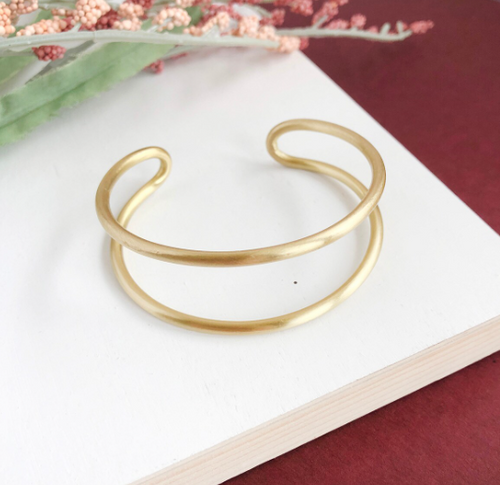 Double Arch Cuff - Gold