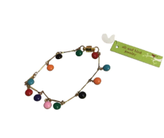 Multicolored Enamel Drop Bracelet