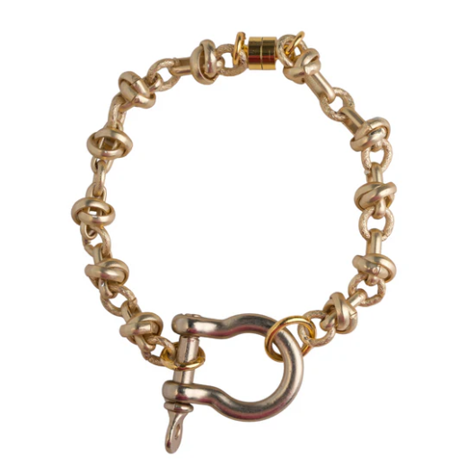 Gold Knot Chain w/ Paddock Bracelet