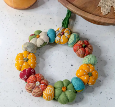 Mini Saree Pumpkin Wreath