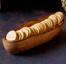 Olive Wood Cracker Basket