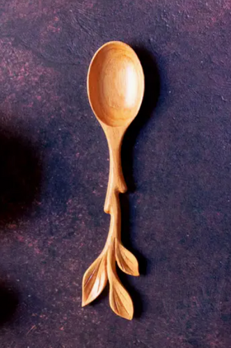 Small Leafy Laurel Spoon