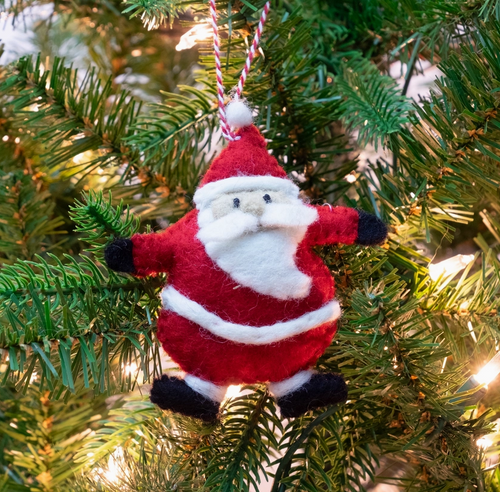 Fat Santa Ornament