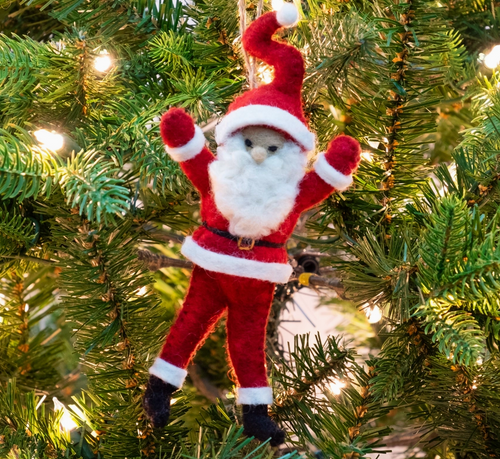 Dancing Santa Ornament