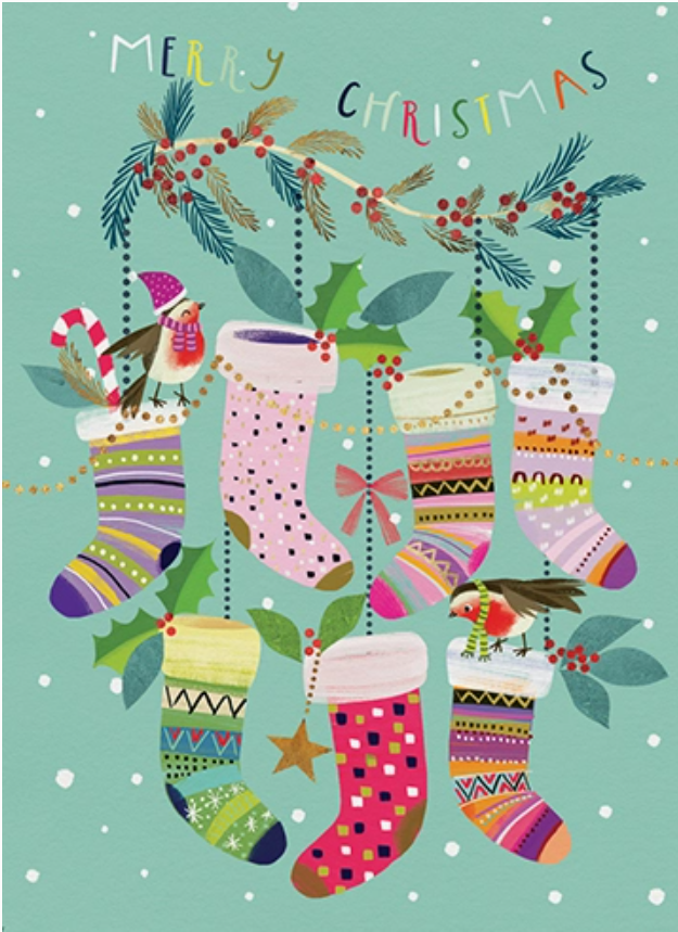 Stockings - Holiday Boxed Greeting Cards