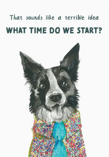 Terrible Idea Birthday Greeting Card