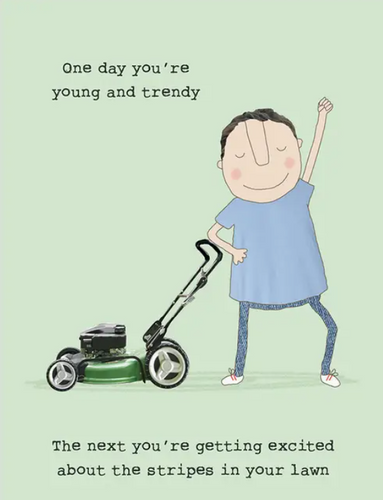 Lawn Stripes Birthday Greeting Card