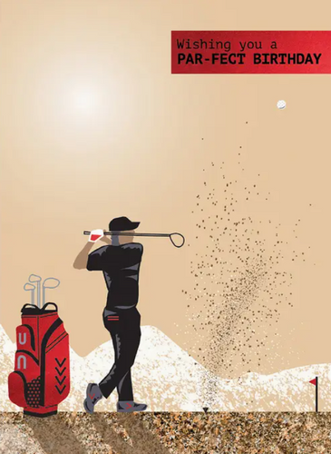 Extreme Golf Birthday Greeting Card