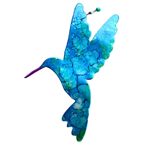 Whimcycle Designs Ornaments - Hummingbird (Blue)