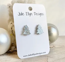 Sparkle Tree Stud Earrings