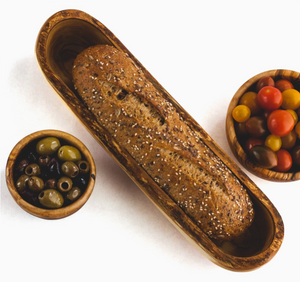 Olive Wood Bread Basket