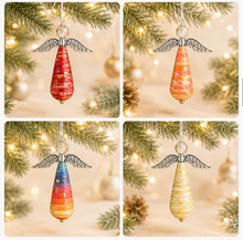 Handmade Eco-Friendly Angel Holiday Ornaments