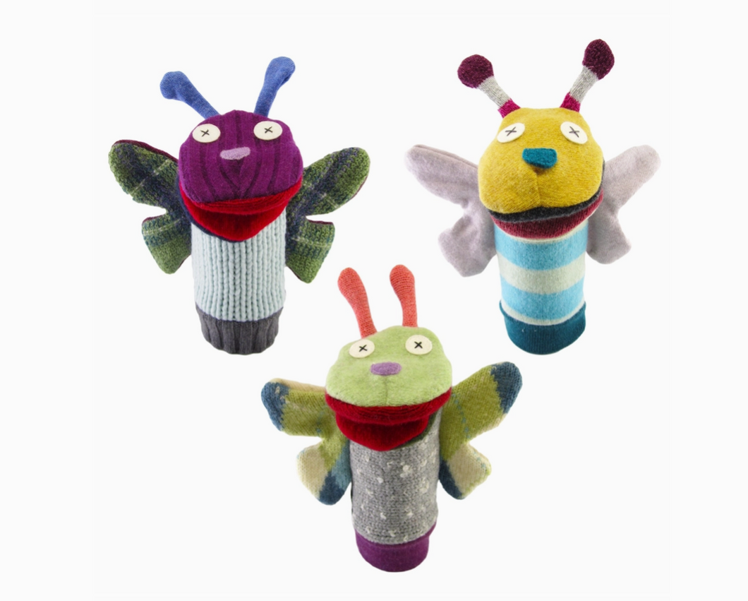 Butterfly Puppet | Reclaimed Wool